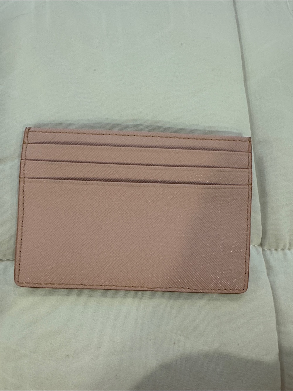 kate spade pink glitter polka dot card case - Picture 2 of 3